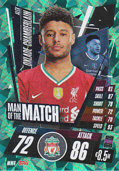 Alex Oxlade-Chamberlain Liverpool 2020/21 Topps Match Attax CL Man of the Match #MM06